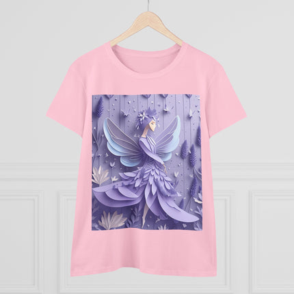 Lavender Fairy Women's Midweight Cotton Tee