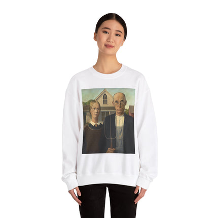American Gothic by Grant Wood Heavy Blend™ Crewneck Sweatshirt