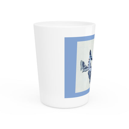 One Thousand Butterflies by Kamisaka Sekka Ceramic Shot Glass