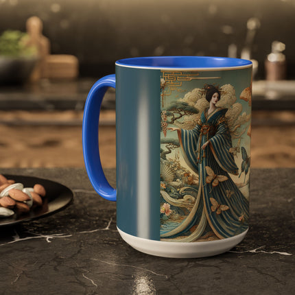 Butterfly Empress Colorful Mug – Graceful Butterflies & Timeless Elegance