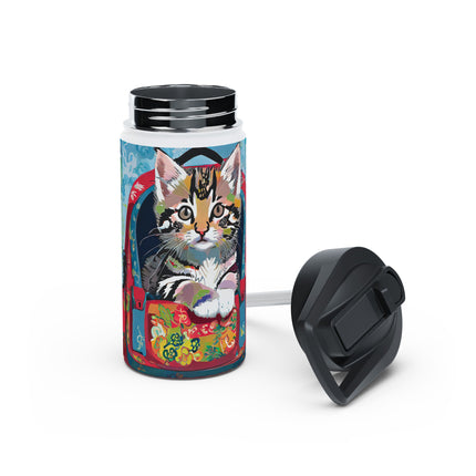 Whiskered Wanderings Stainless Steel Water Bottle