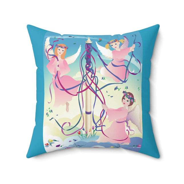 Angelic Revelry Spun Polyester Square Pillow