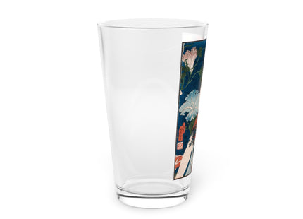 Modern Gallants with Morning Glories by Tsukioka Yoshitoshi Glass, 16oz