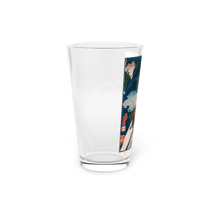Modern Gallants with Morning Glories by Tsukioka Yoshitoshi Glass, 16oz