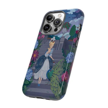 🦚🌸 The Peacock Garden Terrace Phone Case – Art Deco Floral Elegance