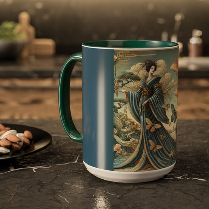 Butterfly Empress Colorful Mug – Graceful Butterflies & Timeless Elegance