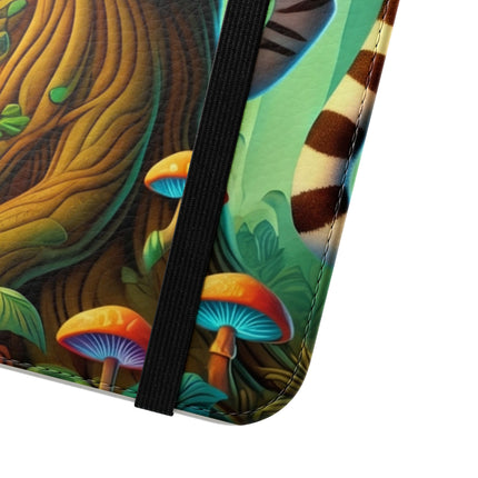 🐅🌿 Silent Stripes Flip Case – Stealth, Grace & Enchanted Forest