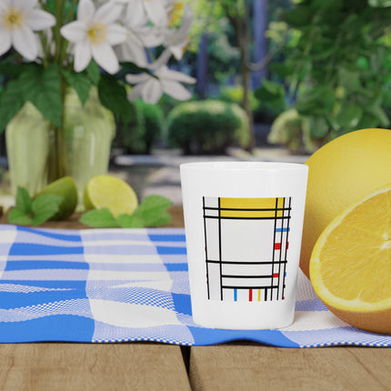Place de la Concorde by Piet Mondrian Ceramic Shot Glass