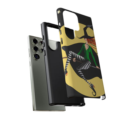 A Witch’s Moonlit Flight Phone Cases