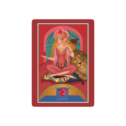 July & Ruby (from the Gem Series) by Sofia Chiostri Playing Cards