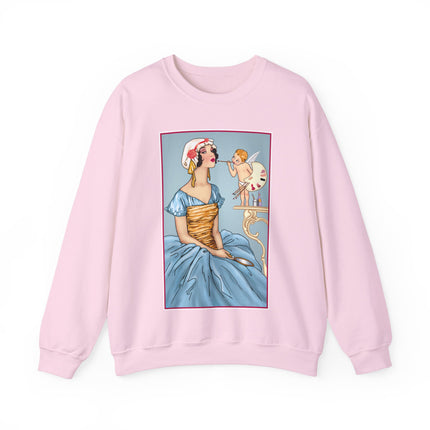The Enchanting Painter: A Fairy's Artistic Touch Heavy Blend™ Crewneck Sweatshirt