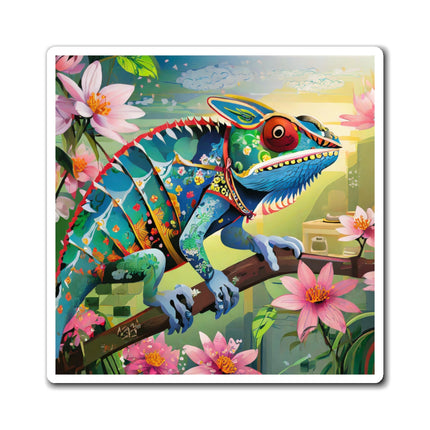 Camouflage Chameleon Magnet (3 Sizes)