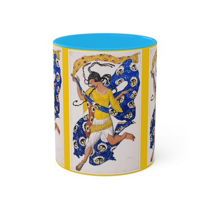 The Butterfly (Costume Design for Anna Pavlova) by Leon Bakst Colorful Mugs, 11oz