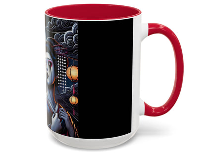 Geisha’s Black Ink Tears Colorful Mugs (11oz, 15oz)