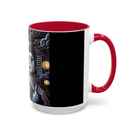 Geisha’s Black Ink Tears Colorful Mugs (11oz, 15oz)