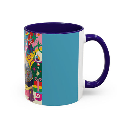 🎀✨ The Christmas Court Of Joy Colorful Mug – Art Deco Holiday Fantasy