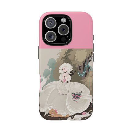 Rococo Garden Reader Phone Case – Whimsical Elegance & Timeless Charm