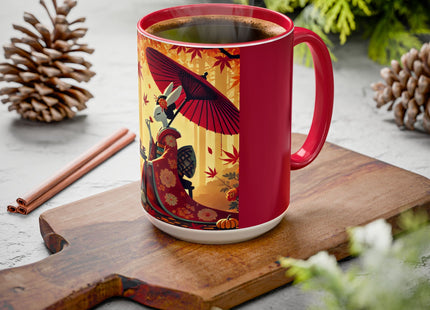 Theatrical Harvest Rabbit Colorful Mugs (11oz, 15oz)