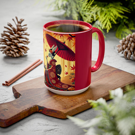 Theatrical Harvest Rabbit Colorful Mugs (11oz, 15oz)