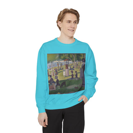 A Sunday on La Grande Jatte by Georges Seurat Unisex Garment-Dyed Sweatshirt