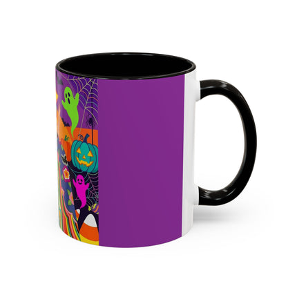 🌈👻 The Rainbow Ghost Masquerade Colorful Mug – Colorful Halloween Charm