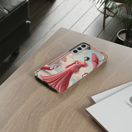 Petals, Porcelain, and Flamingos Phone Cases