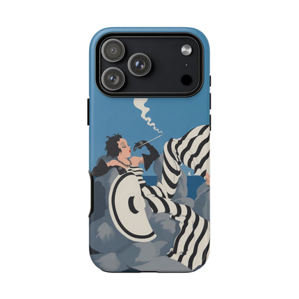 Art Deco Smoker Phone Case – Glamorous Lounging & Timeless Allure