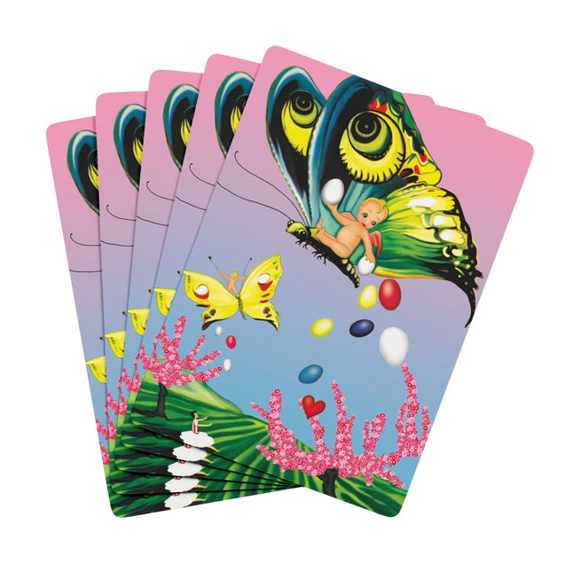Flight of Easter Delight Playing Cards