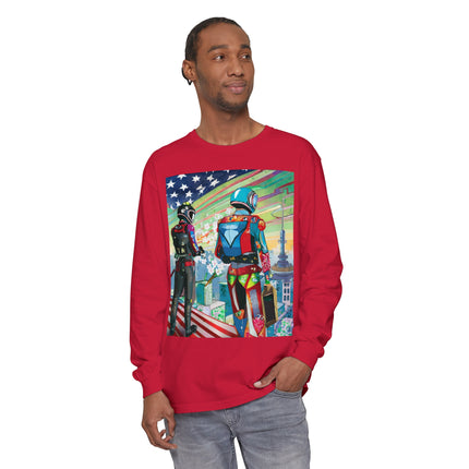 NSA Cyber Punk Computer Hacking Team Long Sleeve T-Shirt
