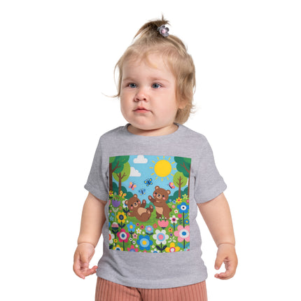 Woodland Bear Cubs at Play Baby T-Shirt – A Forest Full of Joy