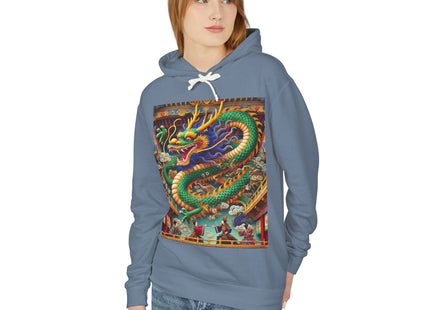 Tibetan Dragon Over Kabuki Duel Hoodie