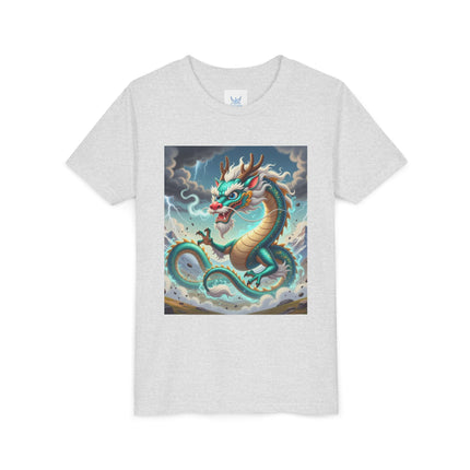 Tibetan Dragon in Battle Youth Short Sleeve Tee