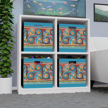 Reproduction of S-Spiral Frieze by Emile Gilliéron Felt Storage Box