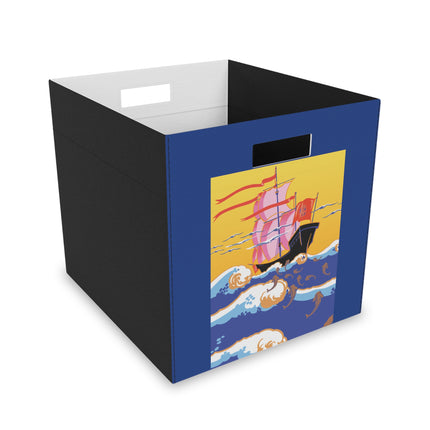 Golden Seas and Whimsical Dreams Felt Storage Box