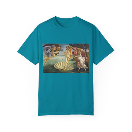 Birth of Venus by Sandro Botticelli Unisex Garment-Dyed T-shirt