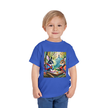 Fairy Animals Writing Wishes Toddler Short Sleeve Tee
