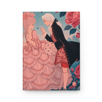🌹💗 The Lady Of The Rose Garden Courtship Hardcover Journal – Art Deco Romantic Elegance