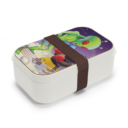 Galactic Showdown: Bear vs Alien Bento Lunch Box