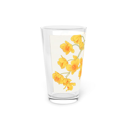Golden Bow Orchid by Tanigami Kônan Glass, 16oz