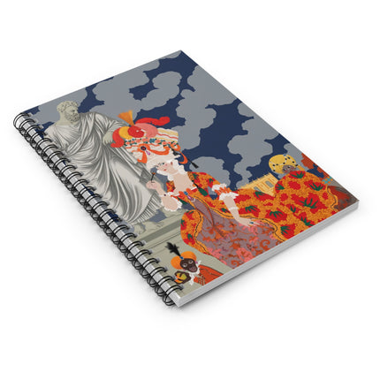 Rococo Grandeur Spiral Notebook – Opulent Courtly Elegance