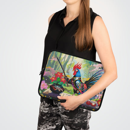 Cyberpunk Rooster Laptop Sleeve