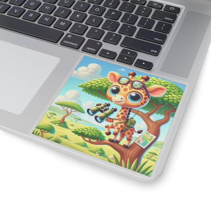 Giraffe Lookout Kiss-Cut Stickers (4 Sizes)