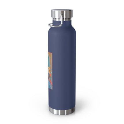 April & Diamond (from the Gem Series) by Sofia Chiostri Copper Vacuum Insulated Bottle, 22oz