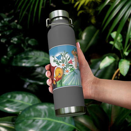 Fairy and Dapper Chick Copper Vacuum Insulated Bottle, 22 oz