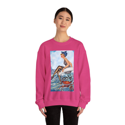 Playful Waves and Fashion Follies Heavy Blend™ Crewneck Sweatshirt