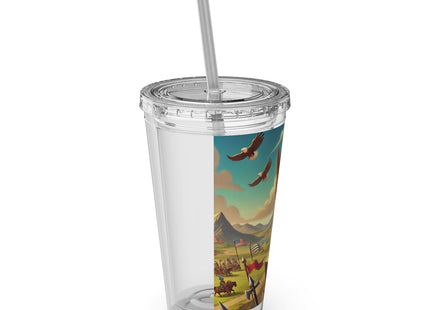 Watchful Guardian Sunsplash Tumbler with Straw, 16oz