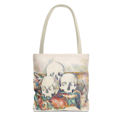 The Three Skulls by Paul Cézanne Tote Bag (AOP)