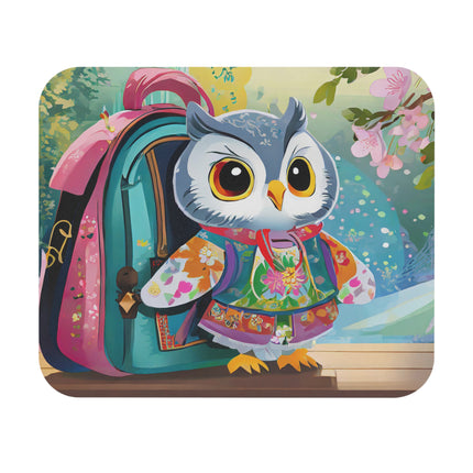 Baby Owl Mouse Pad, Rectangle