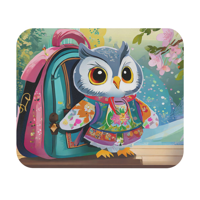 Baby Owl Mouse Pad, Rectangle
