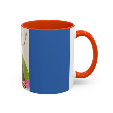 Lady with the Golden Fish Colorful Mugs – Whimsical Fashion & Playful Fantasy